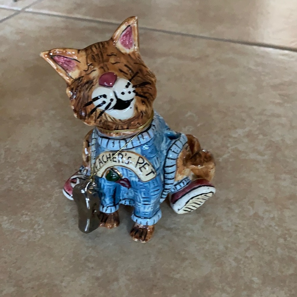 💚Cat Teachers pet pencil‎ holder